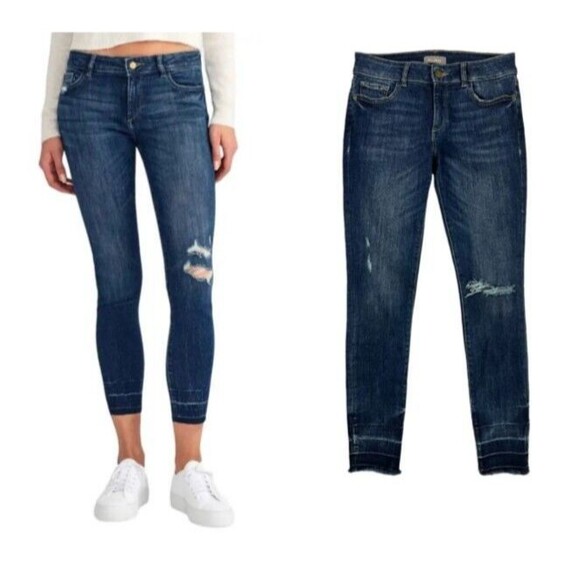 DL1961 Jeans  Womens 25  Marguax Mid Rise Ankle Skinny Instasculpt  Shasta Wash - Picture 1 of 14